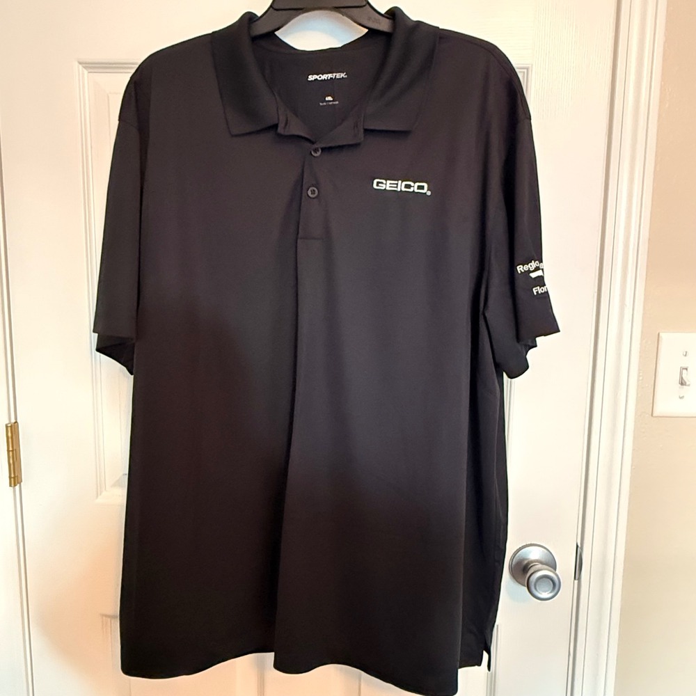 Sport-Tek GEICO Region 6 Florida Sales Polo Shirt Mens 4XL Black Short Sleeve